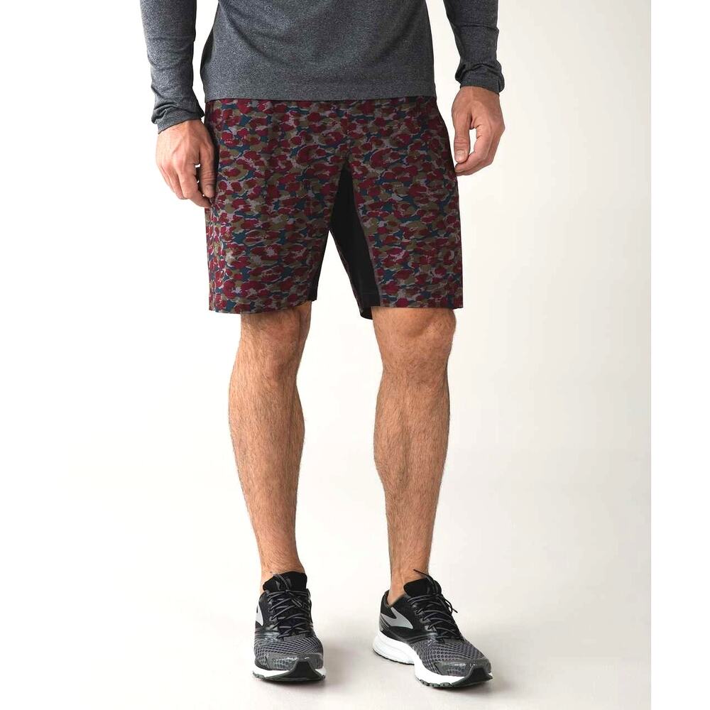 Lululemon T.H.E. Short Luxtreme Liner 9" Mini Urban Leopard Camo L